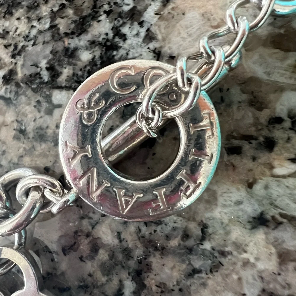 Tiffany & Co Silver Heart Tag Toggle Necklace - Picture 6 of 9
